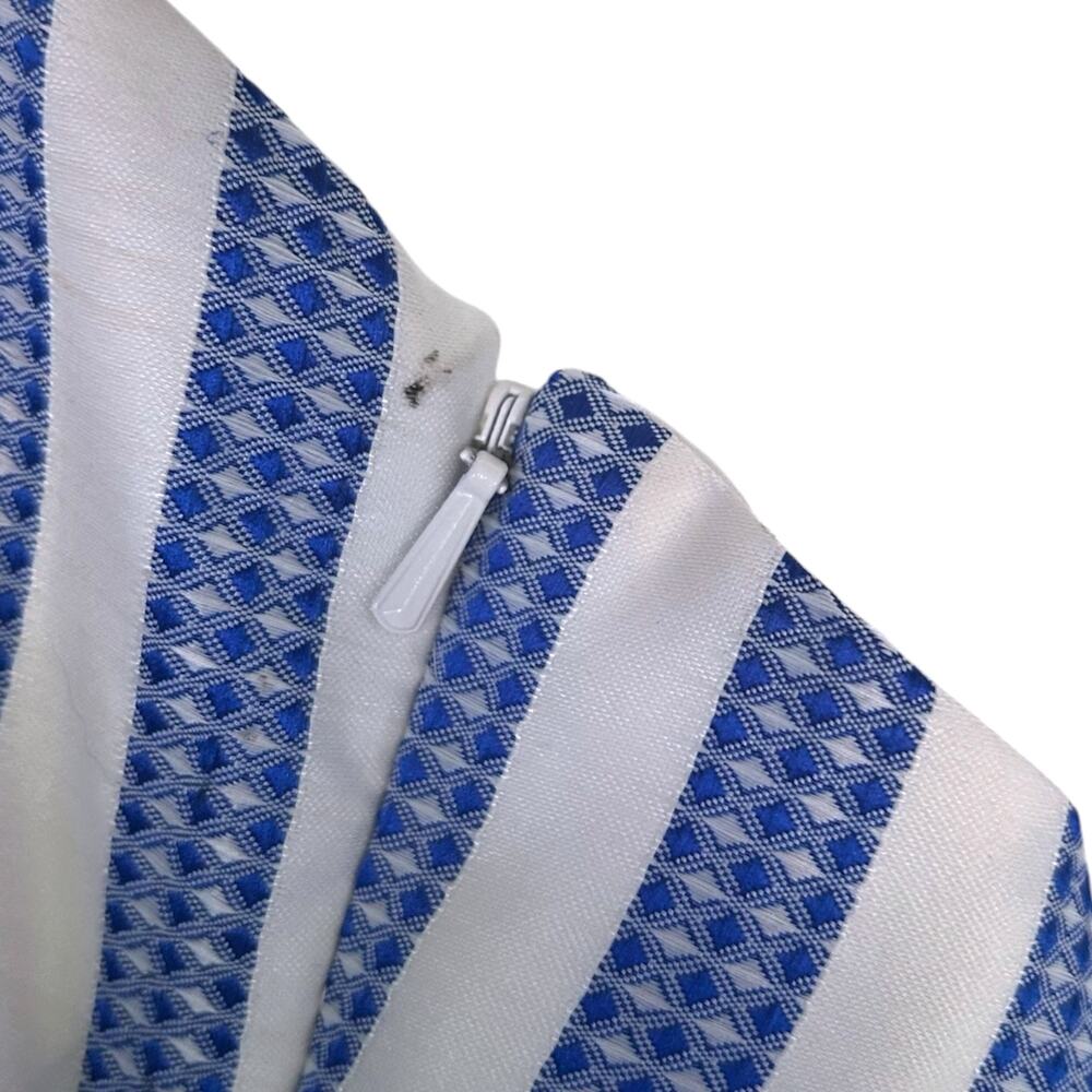 Anthropologie Blue and White Striped Midi Dress - Picture 5 of 8